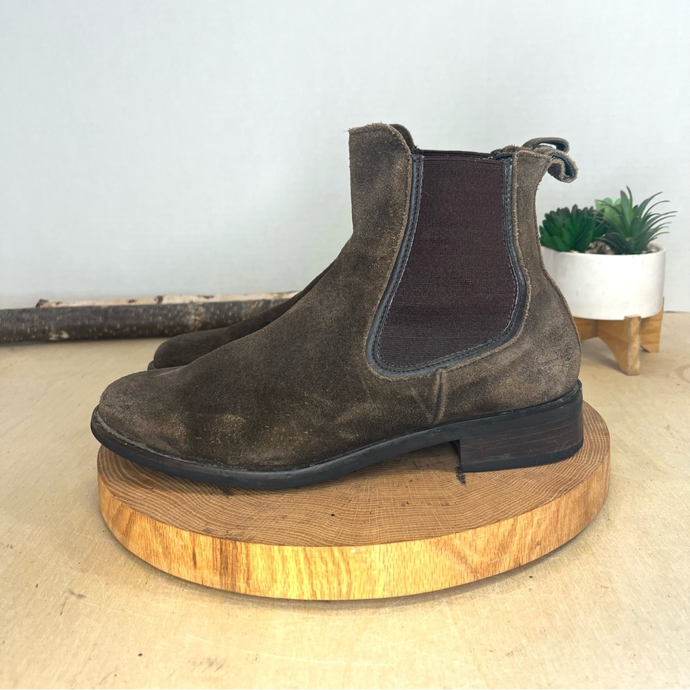 Thursday Boot Co. Duchess suede Chelsea Boots – Chocolate Brown (Size 9.5 )